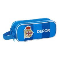 Zweifaches Mehrzweck-Etui R. C. Deportivo de La Coruña Blau 21 x 8 x 6 cm