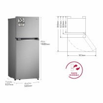 Réfrigérateur Combiné LG GTBV22PYGKD 145 Acier