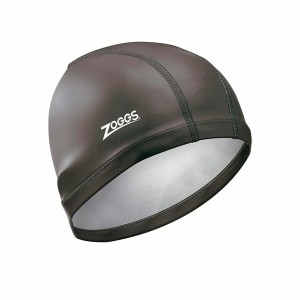 Swimming Cap Zoggs 465034-BK Black Nylon Synthetic