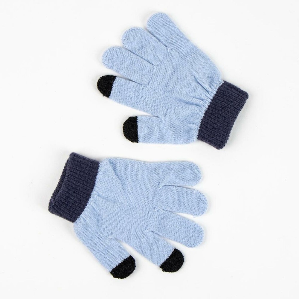 Kindermütze Bluey Blau Handschuhe