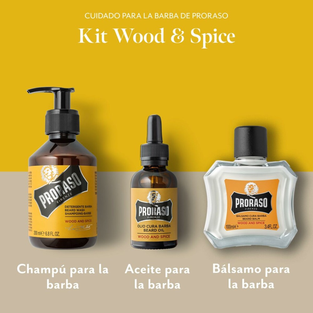 Set zur Bartpflege Proraso Wood & Spice 3 Stücke