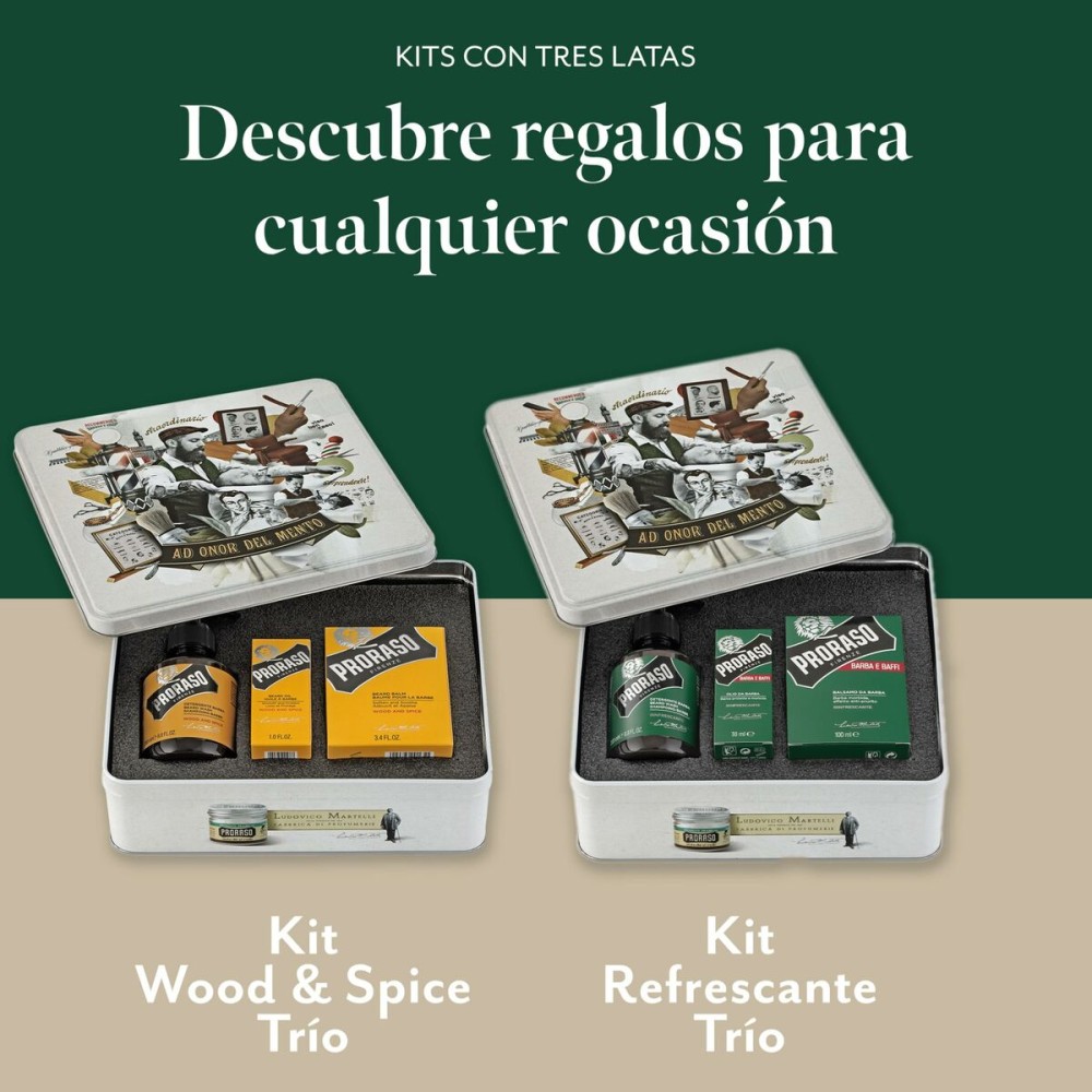 Set zur Bartpflege Proraso Wood & Spice 3 Stücke