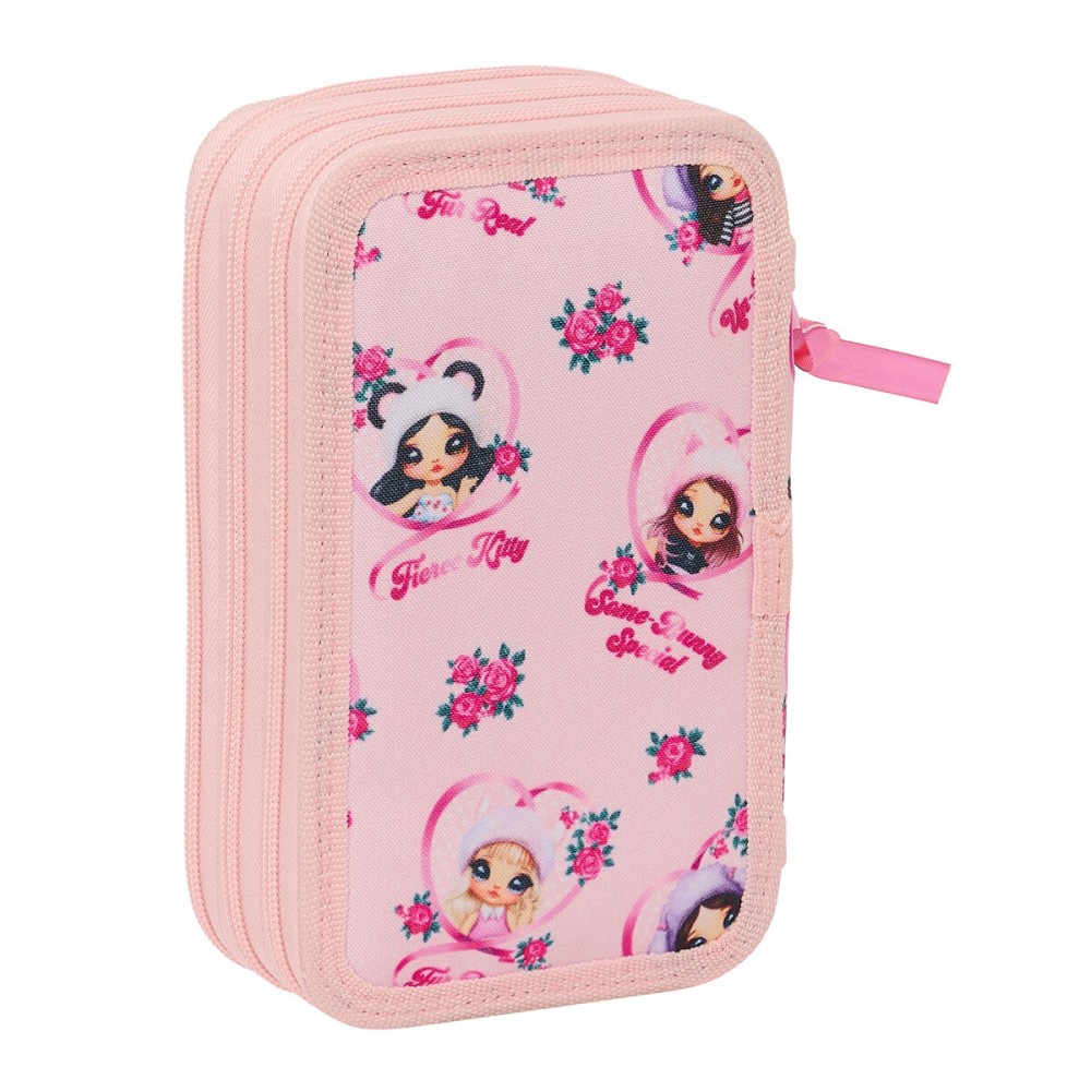 Triple Pencil Case Na!Na!Na! Surprise Fabulous Pink 12.5 x 19.5 x 5.5 cm (36 Pieces)