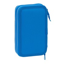 Doppel-Federtasche R. C. Deportivo de La Coruña Blau 12.5 x 19.5 x 4 cm (28 Stücke)