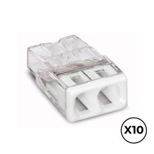 Quick connector Wago 2,5 mm Connections x 2 (10 Units)