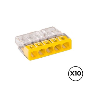 Quick connector Wago 2,5 mm 5 Connections (10 Units)