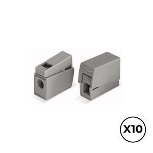 Connecteur rapide Wago 8 x 20,4 x 15,5 mm 2,5 mm Connexions x 2 (10 Unités)