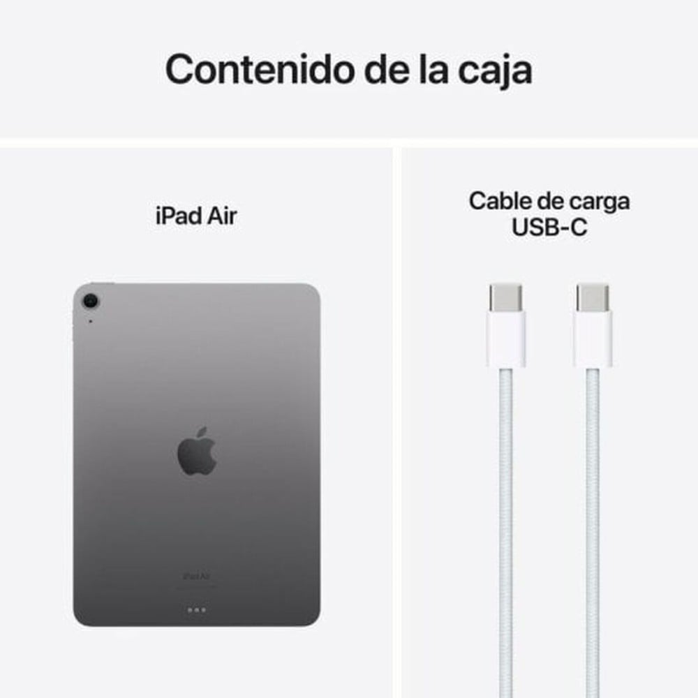Tablette Apple iPad Air 2024 11" M2 8 GB RAM 256 GB Gris