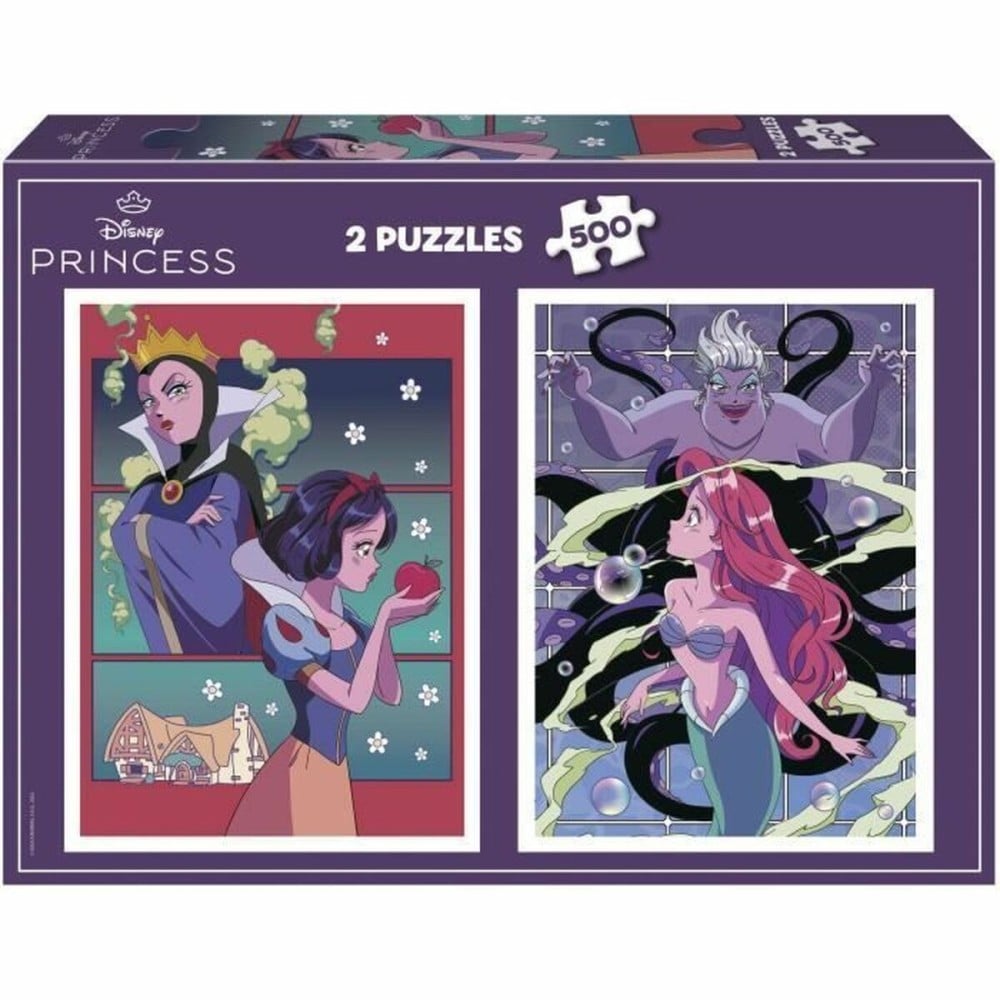 Puzzle Educa Villanos y Princesas Disney 500 Stücke (2 Stück)