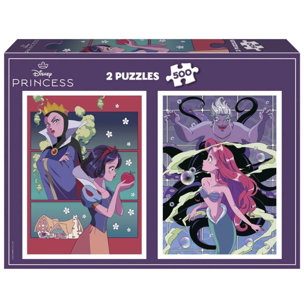 Puzzle Educa Villanos y Princesas Disney 500 Stücke (2 Stück)
