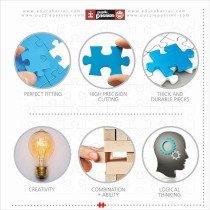Puzzle Educa 3D 216 Pièces (6 Unités)