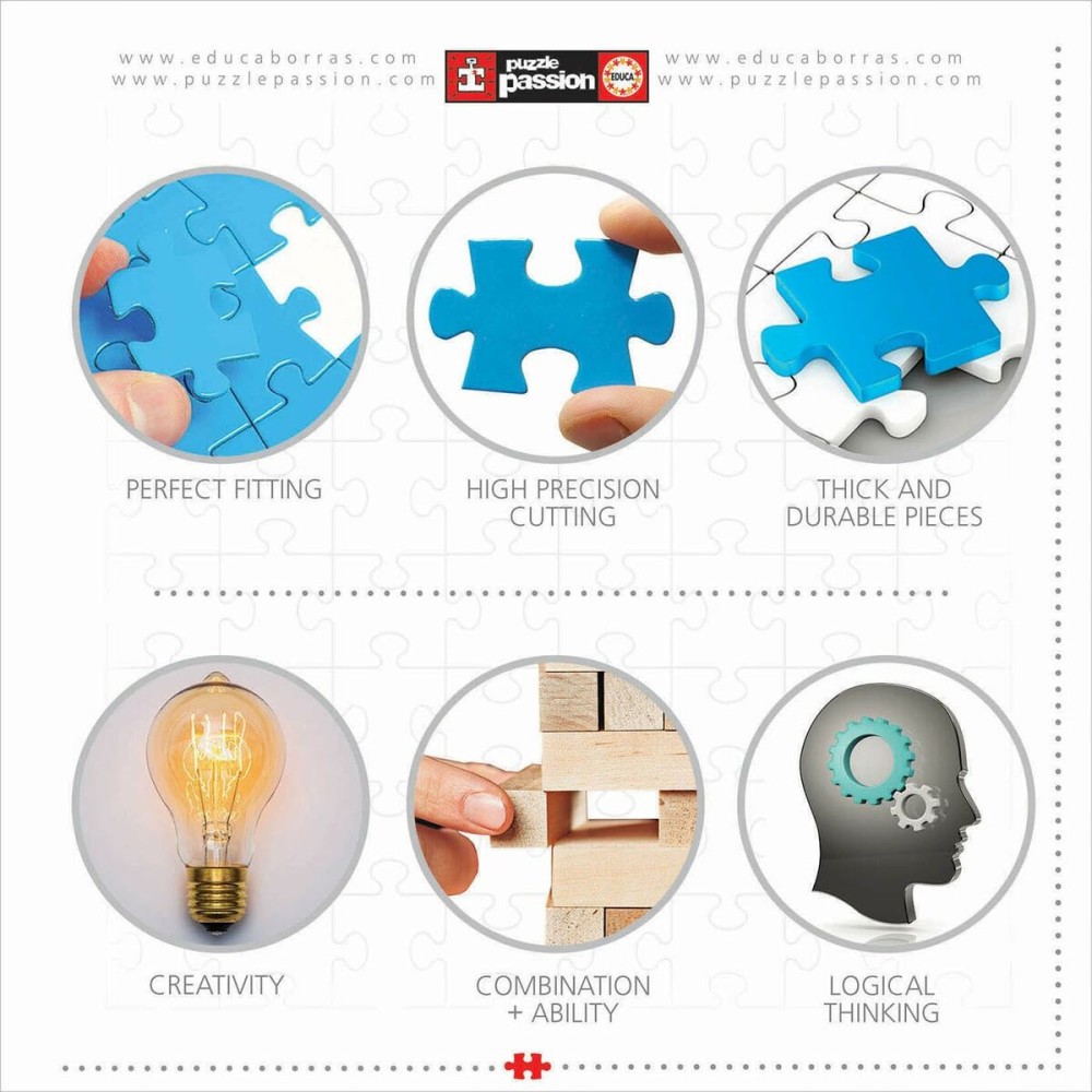Puzzle Educa 3D 216 Pièces (6 Unités)