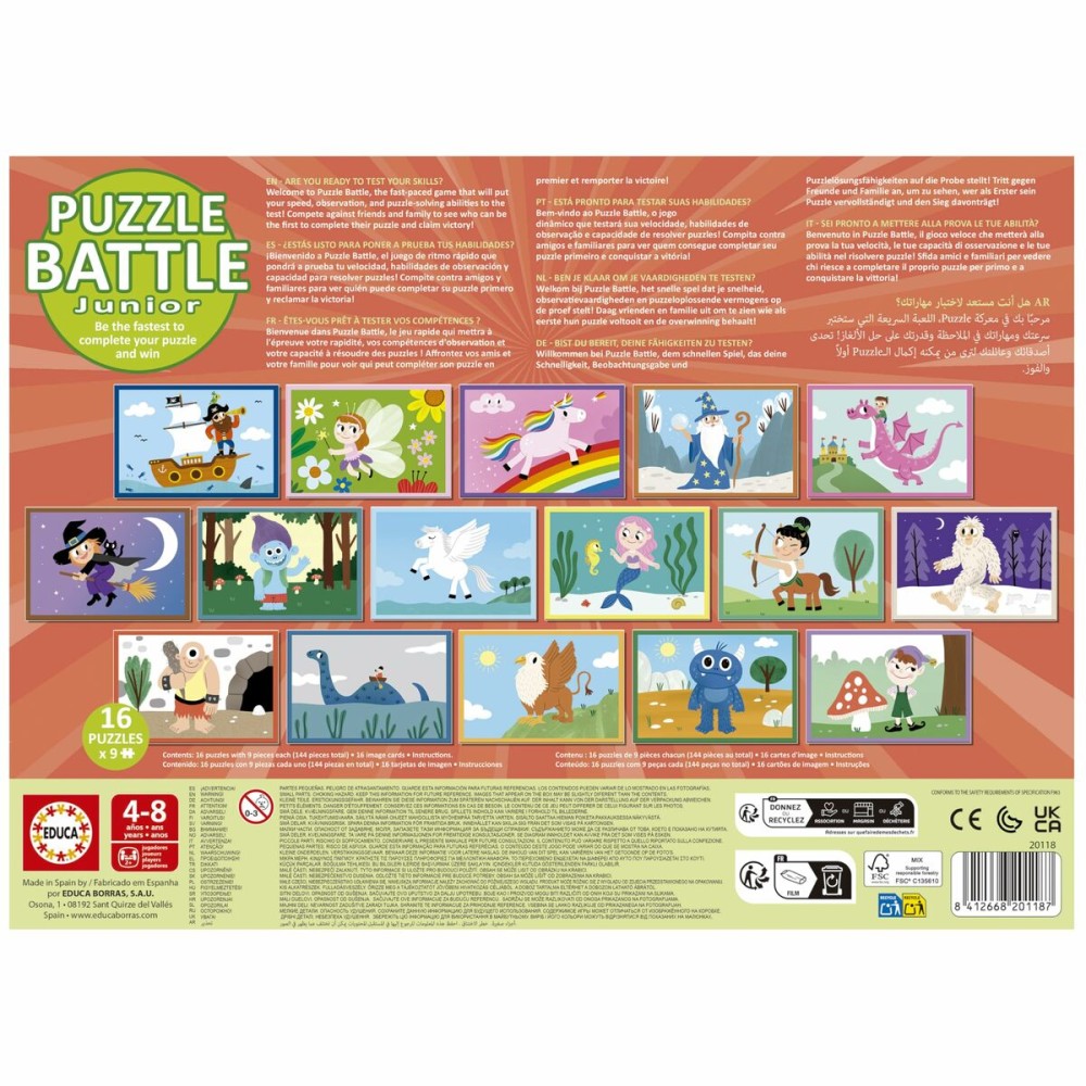 Puzzle Educa Battle Jr Fantasy 144 Stücke
