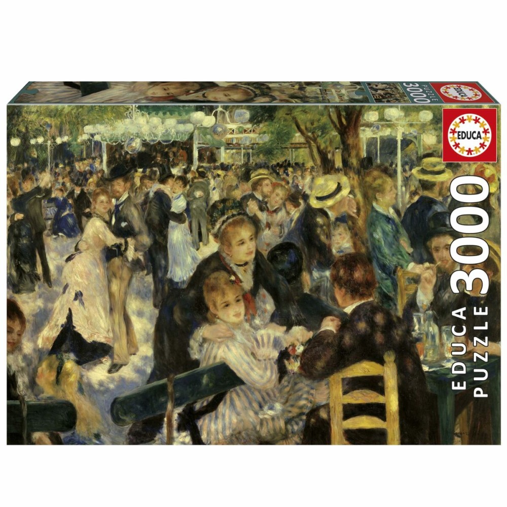 Puzzle Educa Baile en el Moulin De La Galette 3000 Pieces