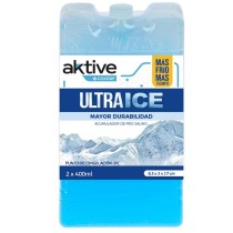 Cold Accumulator Aktive Ultra Ice 400 ml Cold Accumulator 2 Pieces 9,5 x 17 x 3 cm (24 Units)