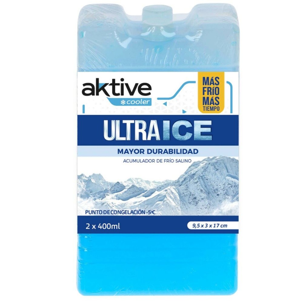 Kältespeicher Aktive Ultra Ice 400 ml Kältespeicher 2 Stücke 9,5 x 17 x 3 cm (24 Stück)