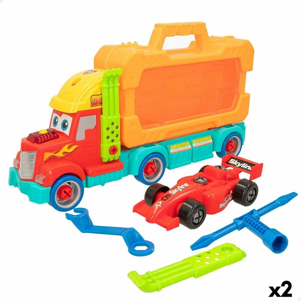 Camion Autotransporteur Colorbaby 43 x 23,5 x 10,5 cm (2 Unités)