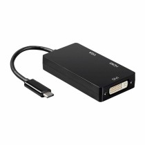 USB-C to VGA/HDMI/DVI Adapter Aisens A109-0343 HDMI USB VGA USB 3.2 Black 15 cm