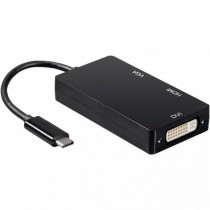 USB-C to VGA/HDMI/DVI Adapter Aisens A109-0343 HDMI USB VGA USB 3.2 Black 15 cm