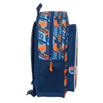 Cartable Hot Wheels Speed club Orange Blue marine (32 x 38 x 12 cm)