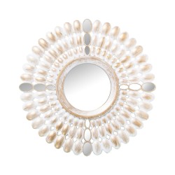 Ensemble de miroirs Alexandra House Living Blanc Doré Plastique 2 x 79 x 48 cm Rond