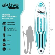 Aufblasbares Paddel-Board mit Zubehör Aktive Blau