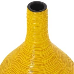 Set of 2 Vases Alexandra House Living Yellow Ceramic 25 x 36 x 37 cm (2 Pieces)