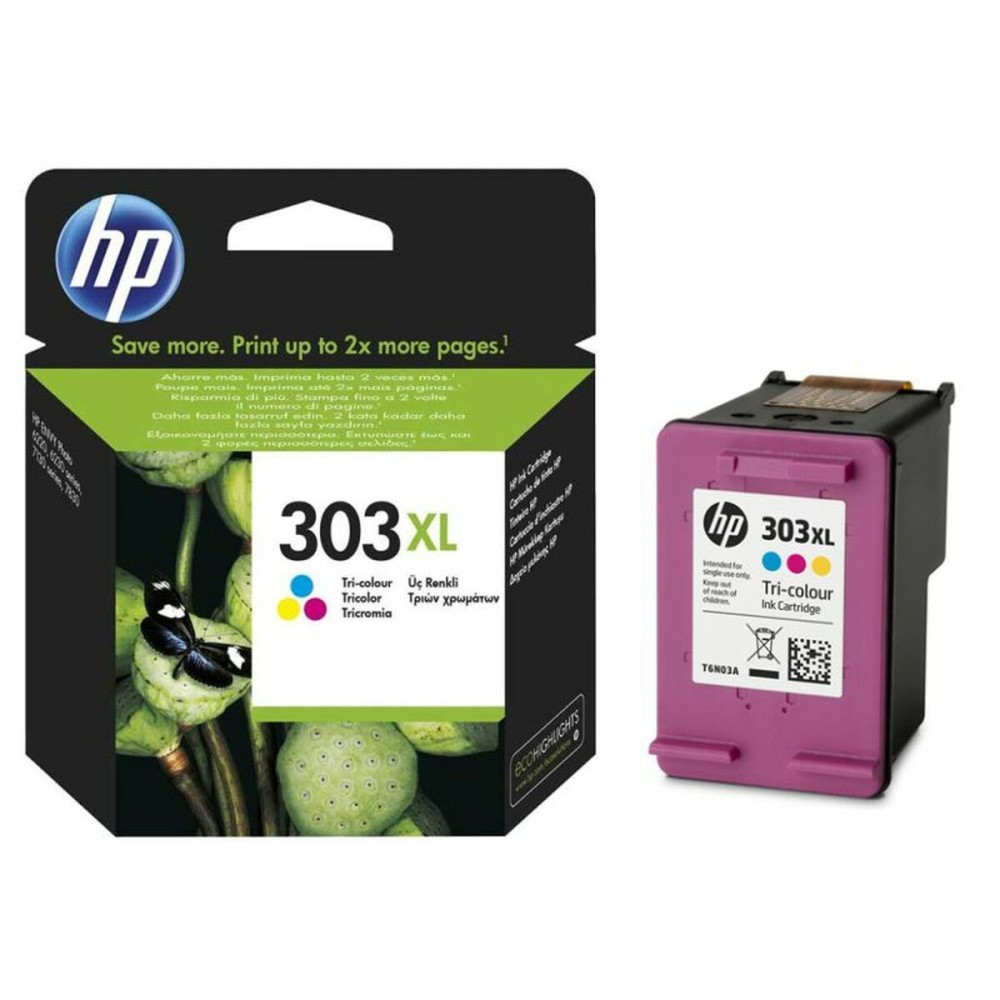 Cartouche d'encre originale HP 303XL Tricolore (60 Unités)