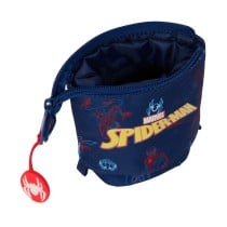 Trousse Gobelet Spider-Man Neon Blue marine 8 x 19 x 6 cm