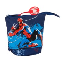 Trousse Gobelet Spider-Man Neon Blue marine 8 x 19 x 6 cm