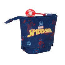 Federmäppchen stehend Spider-Man Neon Marineblau 8 x 19 x 6 cm