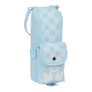 School Case Glow Lab Cisnes Light Blue 6 x 21 x 6 cm