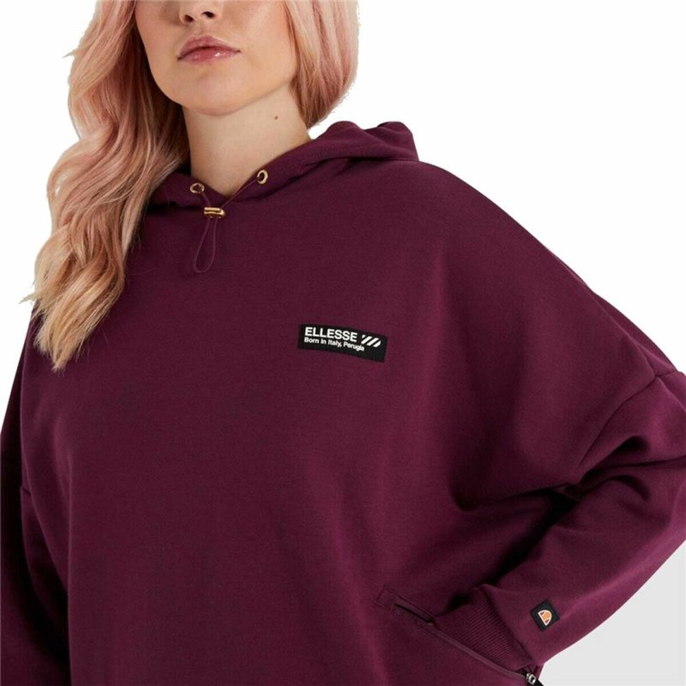 Damen Sweater mit Kapuze Ellesse  Semprevisa grün Aubergine