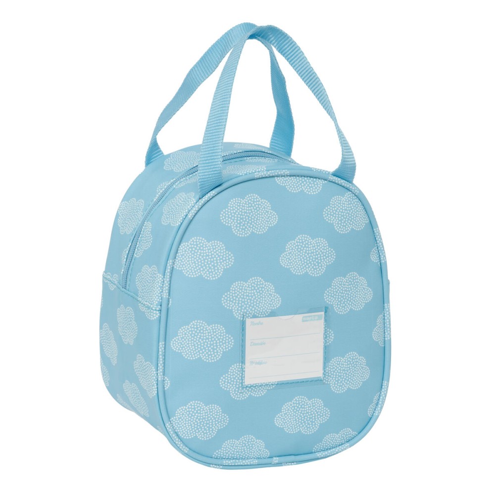 Sac glacière goûter Safta Nuages Bleu 19 x 22 x 14 cm