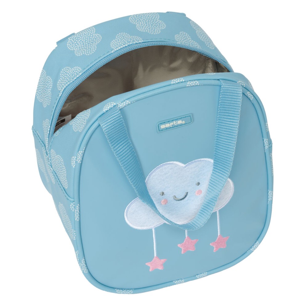 Sac glacière goûter Safta Nuages Bleu 19 x 22 x 14 cm