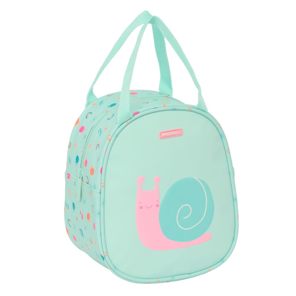 Sac glacière goûter Safta Escargot Turquoise 19 x 22 x 14 cm