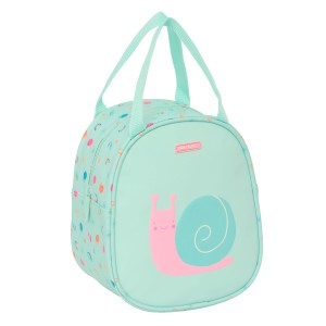 Sac glacière goûter Safta Escargot Turquoise 19 x 22 x 14 cm