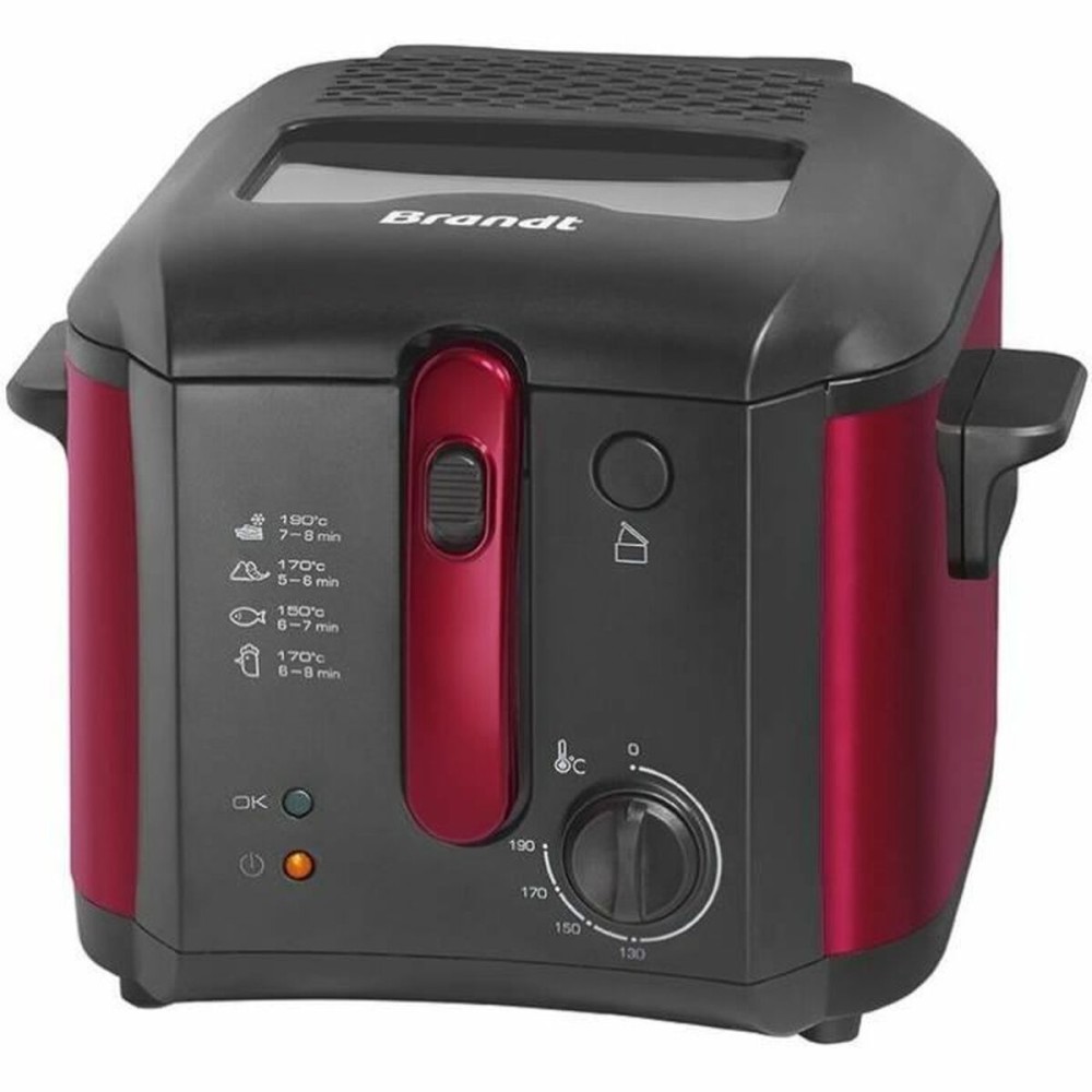 Friteuse Brandt FRI25R Noir Rouge 1 kg 2,5 L