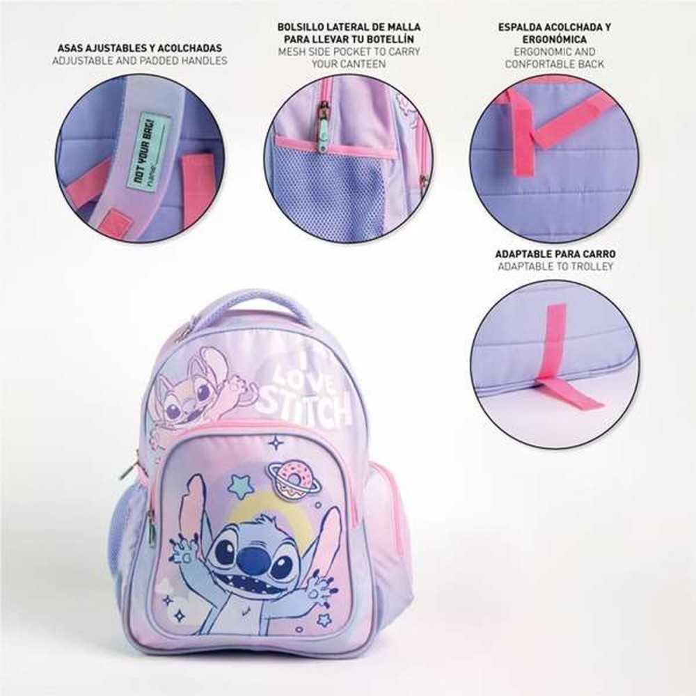 Schulrucksack Stitch Lila