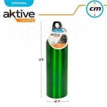 Bouteille d'eau Aktive 750 ml Mousqueton Aluminium 7 x 25 x 7 cm (24 Unités)