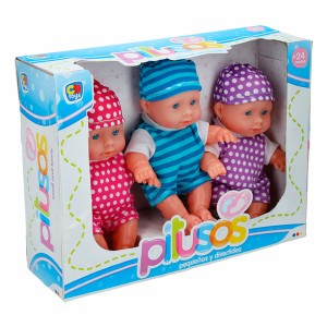 Set de Poupées Colorbaby Pitusos 3 Pièces 20 cm 13 x 20 x 6,5 cm 6 Unités