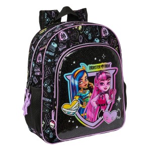 Sac à dos enfant Monster High Noir 32 X 38 X 12 cm