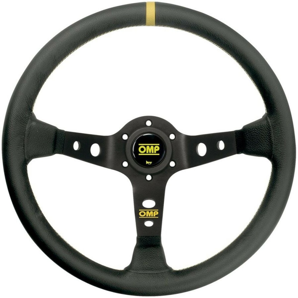 Racing Steering Wheel OMP OD/1956/N Ø 35 cm Black/Yellow Black