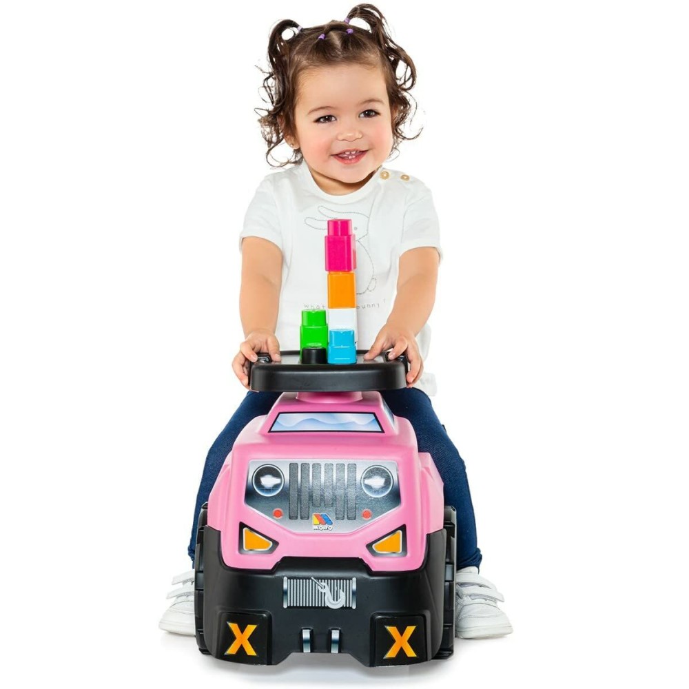 Tricycle Moltó 3x1 Wheels & Blocks 10 Pieces 89 cm Pink
