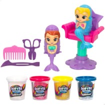 Modelling Clay Game Cra-Z-Art Softee Dough Hair sirenas (4 Units)