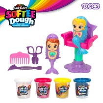 Pâte à modeler en argile Cra-Z-Art Softee Dough Poil sirenas (4 Unités)