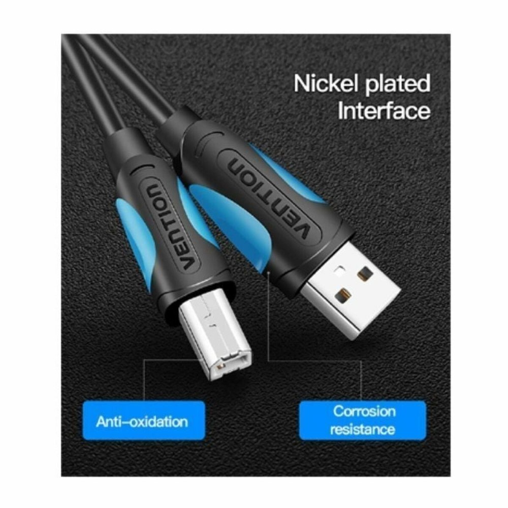 Câble USB 2.0 A vers USB B Vention VAS-A16-B1000 Noir 10 m