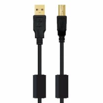 Câble USB 2.0 A vers USB B NANOCABLE 10.01.1205 Noir 5 m (1 Unité)