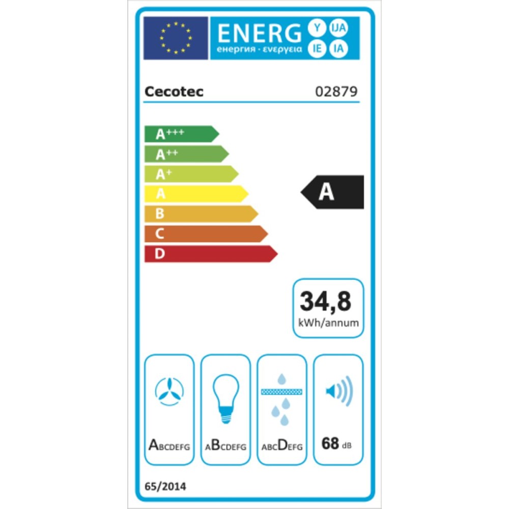 Hotte standard Cecotec Bolero Flux TM 606500 Noir