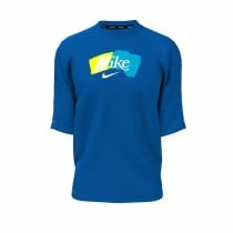 Men’s Short Sleeve T-Shirt Nike Hydrogu Blue